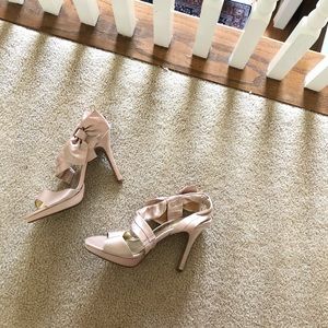 Lulu Townsend Satin Bow Heels